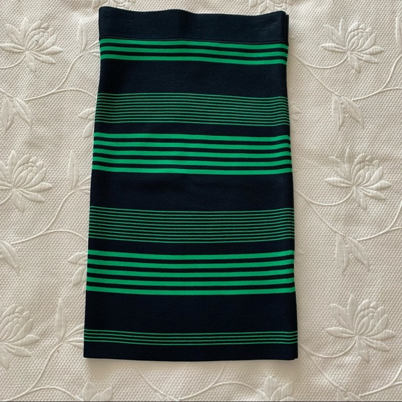 Halston Heritage Mix-Stripe skirt – blue and green - XS - Picture 3 of 8